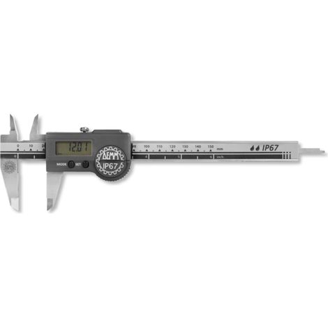 Digital-Taschenmessschieber DIGI ARCER inox mit langen Schnäbeln eckig 300 mm hartmetallbestückt