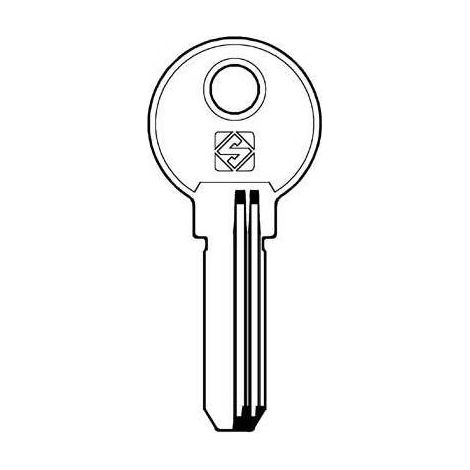 CHIAVE PUNZONATA FAC FAC31 SILCA - OTTONE NICHELATO - 2 pezzi