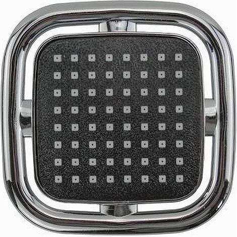 Cleafe - Soffione Doccia Quadrato 11x11 Cm Ugelli Fori Bagno Miscelatore Accessori 69281 - (1/2)