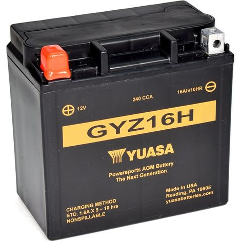 Batterie moto YUASA GYZ16H 12V 16.8AH 240A