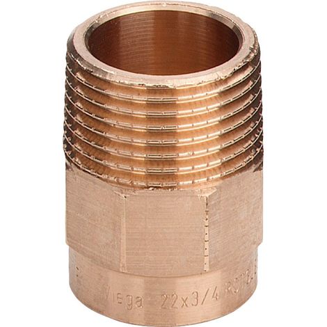 Manicotto FM 10-3/8" bronzo, estremità a saldare femmina, filettatura R 114060 (1/3)