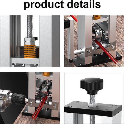 Dénudeur de fil domestique Portable, outil de dénudage manuel, Machine à éplucher électrique de câble de 1 à 25mm avec Support de manivelle, utiliser une perceuse (1/5)