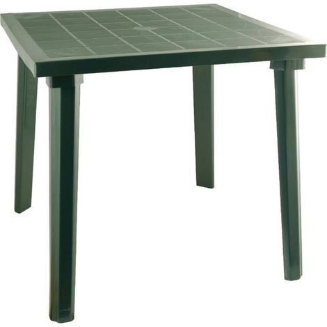 Tavolo da Esterno e Interno in Resina Fiocco Antracite 80 x 75 cm