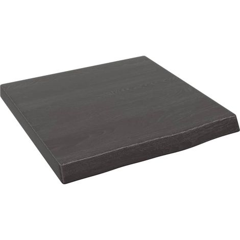 Étagère murale multiposition - Meuble Étagère murale gris foncé 40x40x4 cm bois chêne massif traité -BV78283 (1/4)