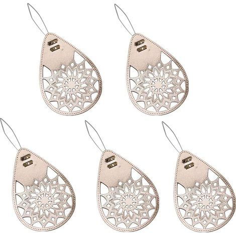 Lot de 5 enfile-aiguilles en acier inoxydable pour couture et point de croix (1/5)