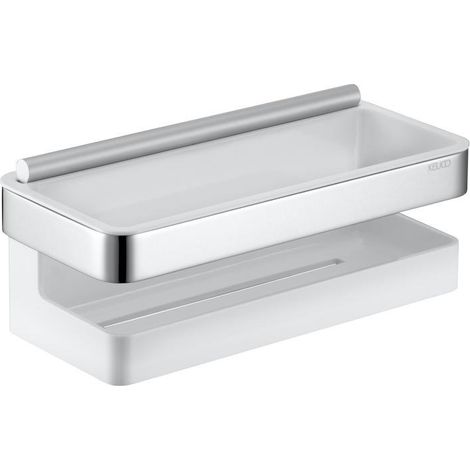 KEUCO COLLECTION MOLL Duschablage mit Glasabzieher, verdeckte