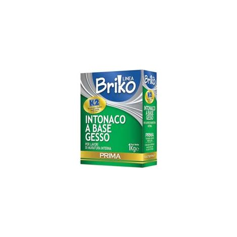 K2 LINEA BRIKO INTONACO BASE GESSO BIANCO IN POLVERE RASANTE- - Kg.1 in scatola - 12 pezzi K2