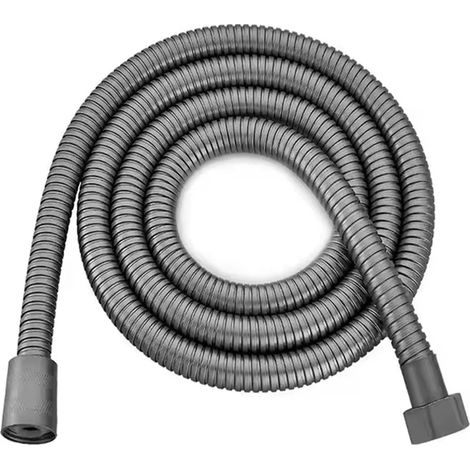 (Tuyau gris) Pommeau de douche haute pression 3 jets réglables, économie d'eau, arrêt automatique, accessoire de robinetterie de salle de bain (1/5)