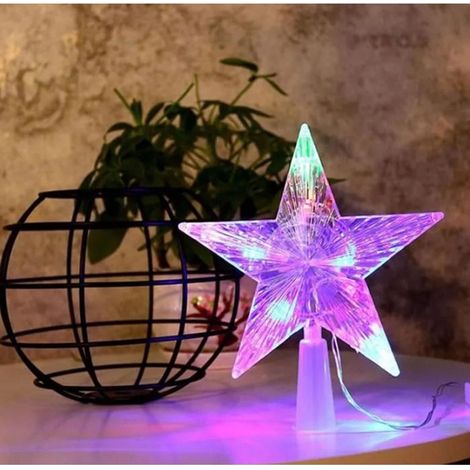 Ornement de Noël - Non spécifié - Etoile de Noël - 30 LED lumineuses - Plastique - Intérieur (1/4)