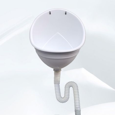 Plastic Urinals Male Waterless Urinals with Hose,Large Outdoor Camping Public Toilet Urinal Inverter,Wall Mounted Urinals Splash Proof Toilet Compos (1/5)