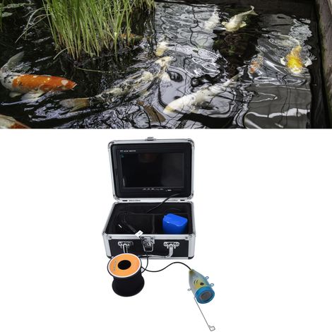 1200 TVL HD-Bildkamera, 7-Zoll-Farb-Unterwasserkamera, wasserdicht, Fischdetektor für die Unterwasser-Aquakulturüberwachung, 100–240 V, europäischer Standard, wasserdicht bis 30 m (1/5)