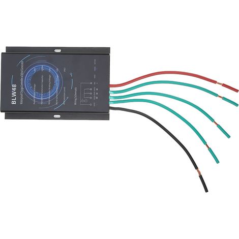 Générateur éolien 1KW 48V avec régulateur de charge, contrôleur de turbine à axe horizontal, système de production d'énergie renouvelable pour site isolé, kit complet, tension nominale 48 volts, puiss (1/5)