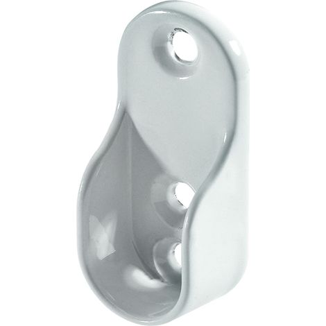 Hettich Schrankrohrlager für ovale Schrankrohre 30 x 15 mm weiß Ø 30/15 mm Möbelbeschläge