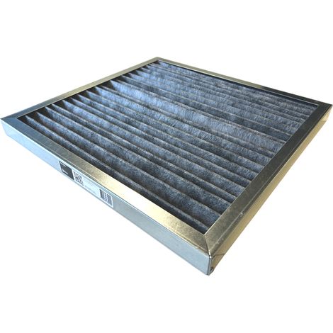 Brizz – Filtre VMC 385 x 385 x 30 mm – F7 imprégné de charbon actif – Remplace G4 + F7 – Compatible VPH ENJOY EOLETEC