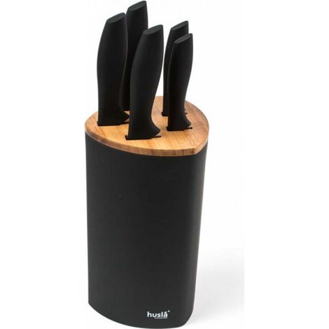 Juego de 5 cuchillos de cocina en un bloque Husla 73963 (1/4)