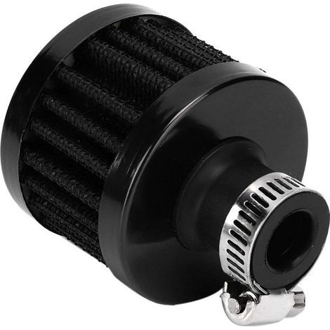 Accessoires Filtre à air - 13mm / 0,5in Mini Filtre d'admission d'air évent du Carter reniflard Accessoire de Voiture Universel(Noir) (1/5)