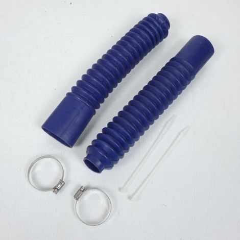 Paar Schutzbalg Gabel Ø32mm 340mm blau 3as Racing für Motorrad (1/3)