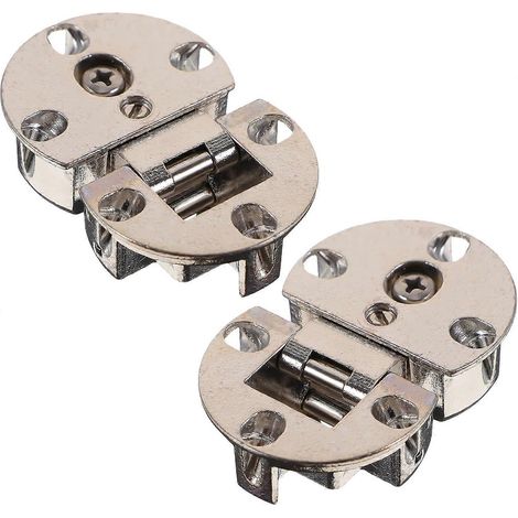 2 charnières rondes en alliage de zinc pour armoire avec ressort renforcé (1/5)