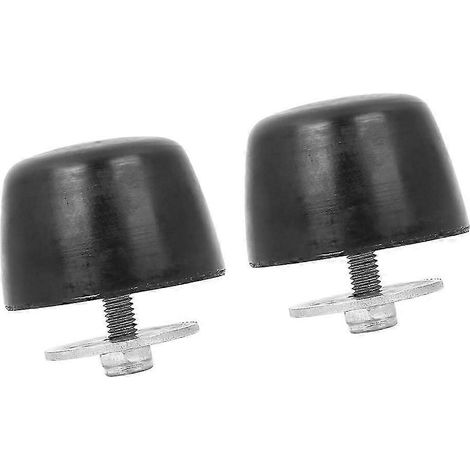 2 butées de pare-chocs en caoutchouc noir pour capot Jeep Wrangler KJ71051BK ZI (1/5)