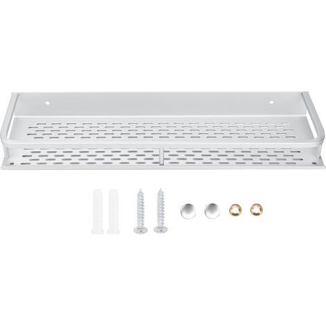 Support mural en aluminium pour salle de bain et douche, étagère de rangement, organisateur 40x12x4cm (1/5)