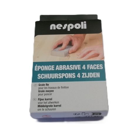 Éponge abrasive grain fin + moyen - NESPOLI - 5365