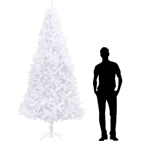 Sapin de Noël artificiel 300 cm Blanc (1/5)