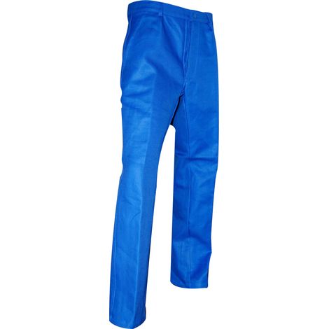 Pantalon CLOU en coton sergé bleu bugatti T40 - LMA LEBEURRE - 100141 T40