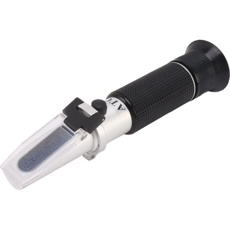 Réfractomètre Brix 10-30% en aluminium portatif, hydromètre manuel pour teneur en sucre de fruits, miel et autres boissons sucrées (1/5)