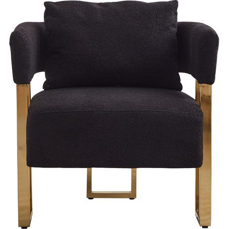 Canapé minimaliste de luxe, fauteuil lounge une place design pour salon, balcon ou chambre, assise spacieuse et élégante, confort moderne. (1/5)