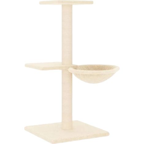 Katzenbaum, Mehrstufiges Design, Sisal-Kratzsäulen, GELB (1/2)