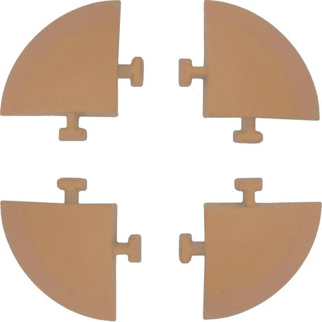 Baldosa artplast corner floor tile 5x5x2.5 cm 4 piezas (1/4)
