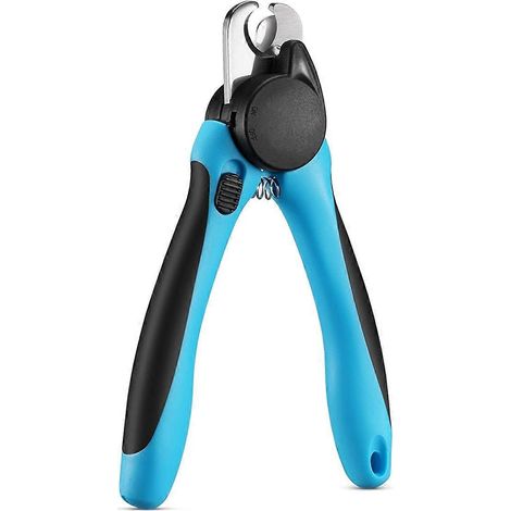 Krallenschere für Haustiere mit Licht, beleuchtetes Krallenscheren-Set – Blau