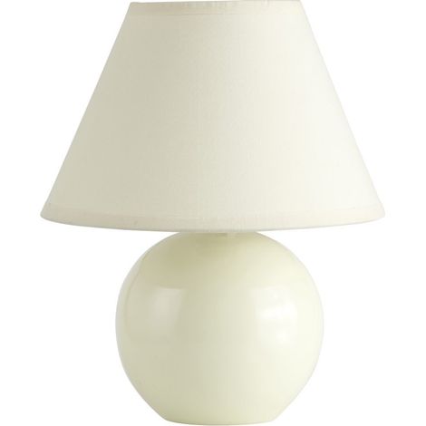 BRILLIANT lampe de table Primo beige / marron clair 1x D45, E14, 40W, adapté aux lampes à suspension (non inclus) Échelle A ++ à E Avec interrupteur à cordon (1/3)