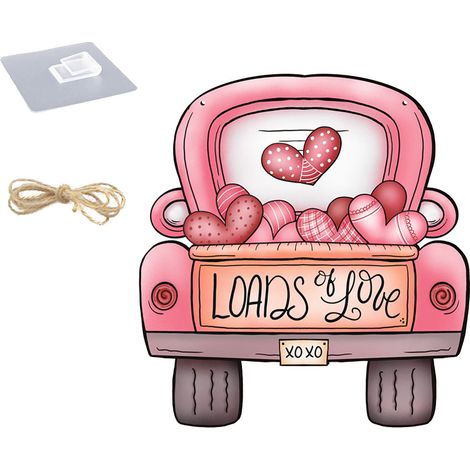 Gnome - Panneau Porte En Bois Pour La Saint-Valentin - Décoration Extérieure Intérieure - 30 Cm - 1 Pièce (1/5)