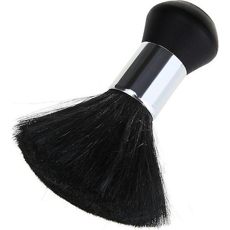2pcs Brosse De Cou De Coiffure - Professional Noir Ultra Doux Brosse De Coiffeur Balais Cou Brosse Cheveux Pour Salon, Barbier, Coiffeurs (1/5)