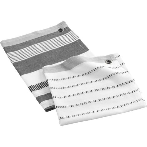 Lot de 2 torchons Harnold gris