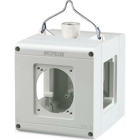 Scame adattatore contenitore vuoto 4 uscite con fori 623.4500-000