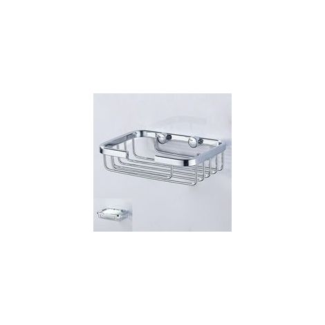 Porte-savons en acier inoxydable 2 pièces, porte-savon de douche mural, économiseur de savon, panier à savon en fil de fer pour cuisine et salle de bain (1/5)