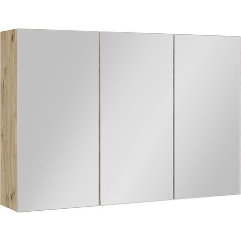 Specchio contenitore bagno Lavia, Rovere artigianale, 90 x 60.2 cm, Vicco (1/5)