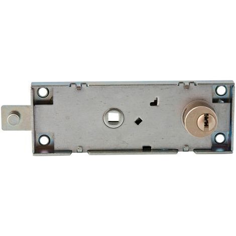 Idroweb – Serratura basculante cilindro punzonato zincato – Chiusura lato superiore – Cilindro di sicurezza con chiave punzonata – 155x55 mm