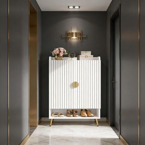 Organisateur de rangement pour chaussures spacieux, meuble à chaussures moderne, meuble seul (1/5)