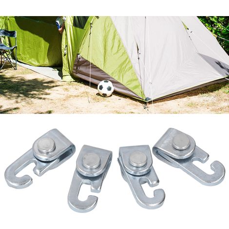4 mini crochets de verrouillage automatiques pour tentes, randonnée, camping et bagages (1/5)