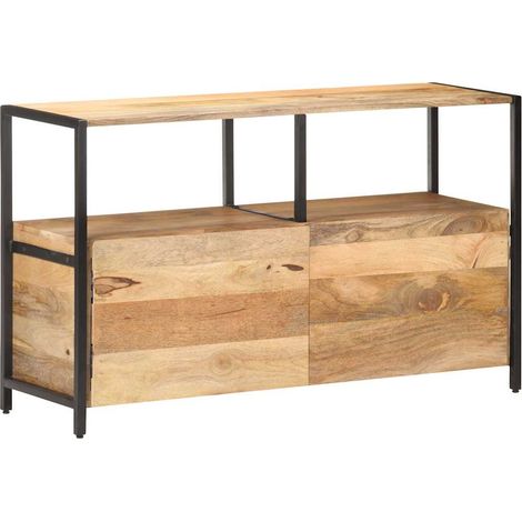 vidaXL Buffet 110x35x65 cm Bois de manguier massif (1/5)