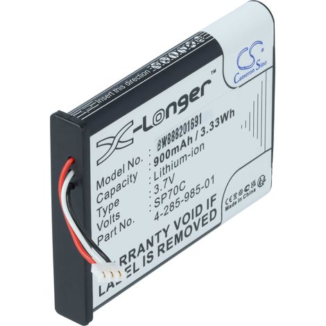vhbw Akku kompatibel mit Sony Pulse 7.1 Wireless Headset Kopfhörer (900 mAh, 3,7 V, Li-Ion) (1/4)