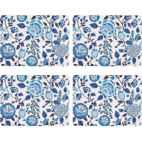 Cath Kidston Strawberry Garden Set of 4 Blue Cork Backed Placemats (1/4)