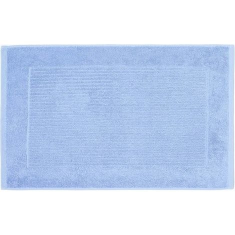 HOMESCAPES Imperial Badematte 100% Baumwolle, hellblau