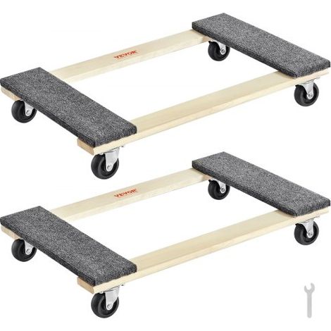 Chariot de Déménagement 2PCS Déplace Meubles en Bois Capacité de (1/5)