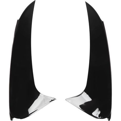 Set di 2 coperture inferiori per le prese d'aria del paraurti posteriore della Mercedes-Benz Classe CLS W218 C218, nero lucido. (1/5)