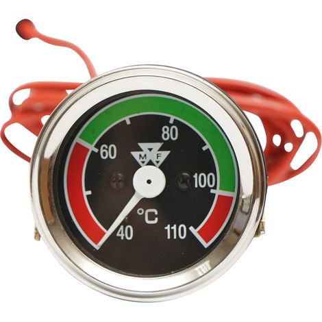 Orologio meccanico indicatore della temperatura dell'acqua con sonda Massey Ferguson Breckner Germany (1/4)