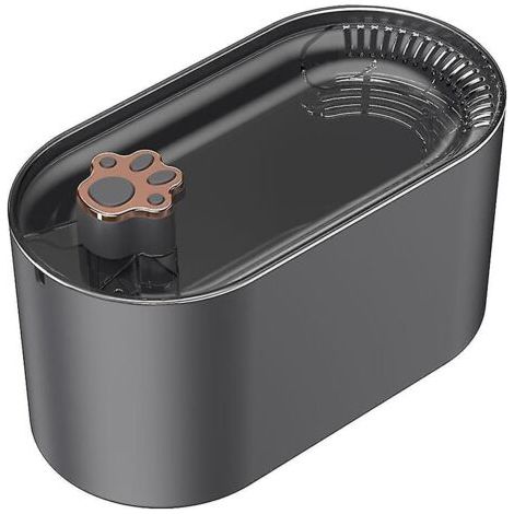 Fontaine à eau, fontaine 3 L, fontaine à eau pour animaux de compagnie, distributeur d'eau pour animaux de compagnie avec lumière LED, abreuvoir automatique (1/3)